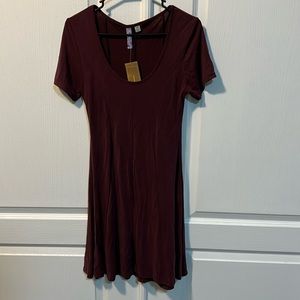 Francescas Burgundy dress
